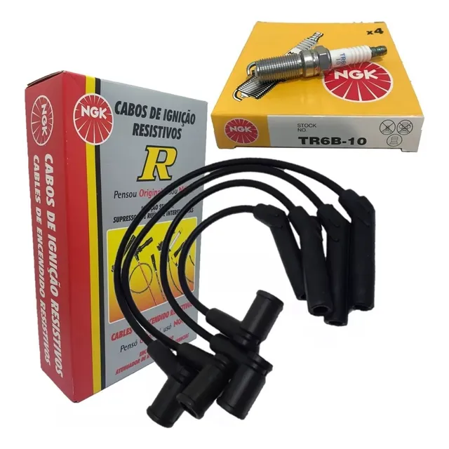Kit Cables Y Bujias P/ Ford Ecosport Ka Fiesta Focus Rocam