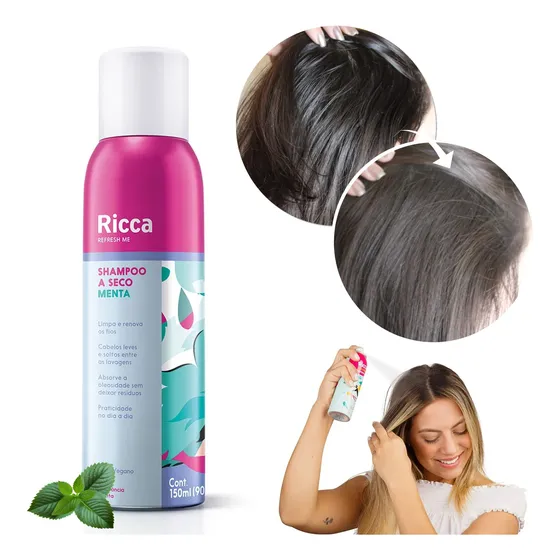 Shampoo A Seco Limpeza Profunda Antibacteriano 150ml - Ricca
