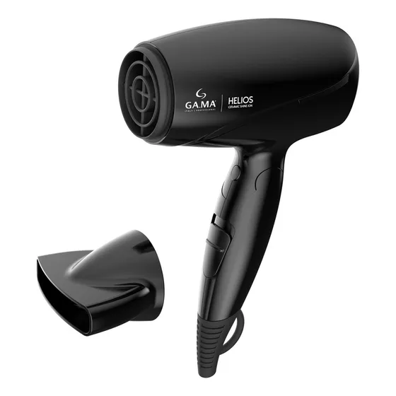 Gama Secador De Pelo Eolic Helios Mango Plegable Color Negro