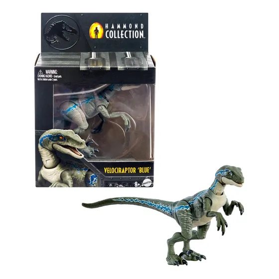 Jurassic World Hammond Collection Figura Velociraptor Blue