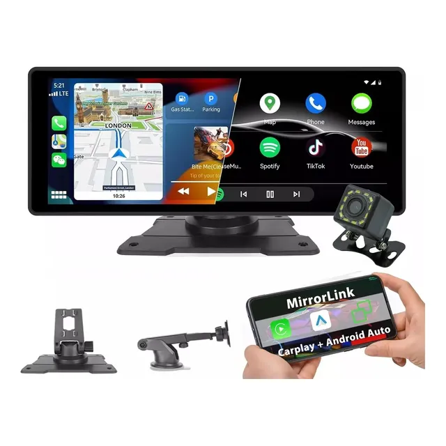 Carplay Portátil 10.26,central Multimídia Autostereo Espelh