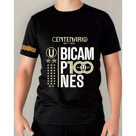 Polo Universitario De Deportes Bicampeones Mod2 Algodon Rx