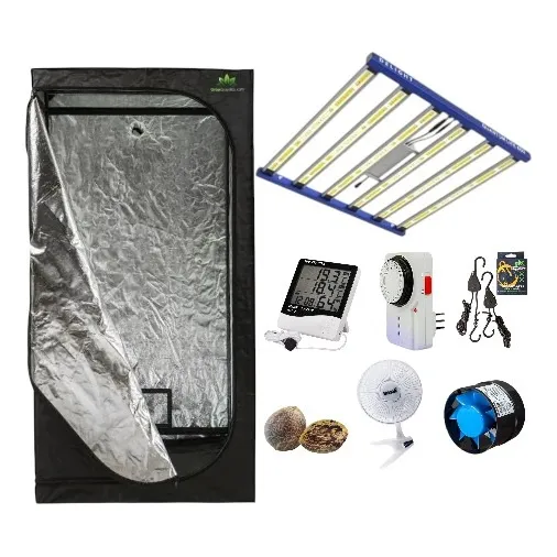 Kit Indoor Economico Led Quantum 600w 100x100x200 Calido
