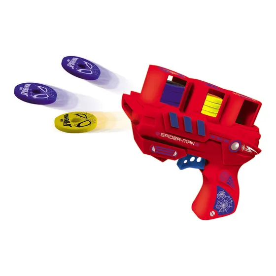 Pistola Shooter Disc Spiderman  Con 18 Discos Ditoys