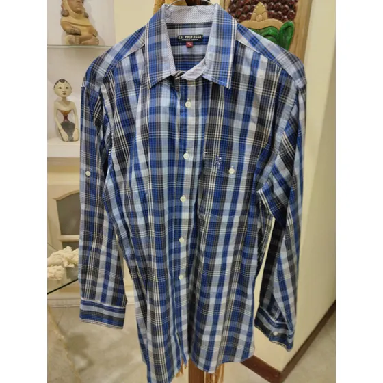Camisa Manga Larga Polo Para Caballeros 