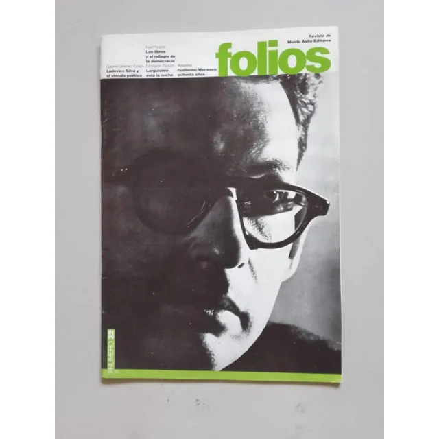 Revista Folios, Monte Ávila Editores, Nro. 22