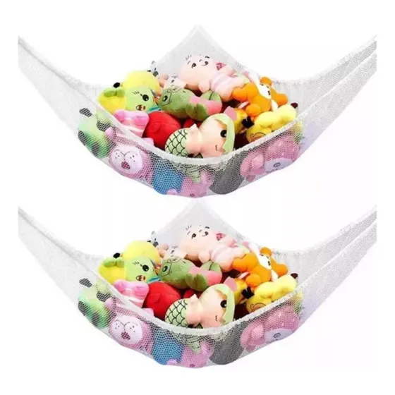 2 Bolsillos De Malla De 1,5 Metros Para Peluches