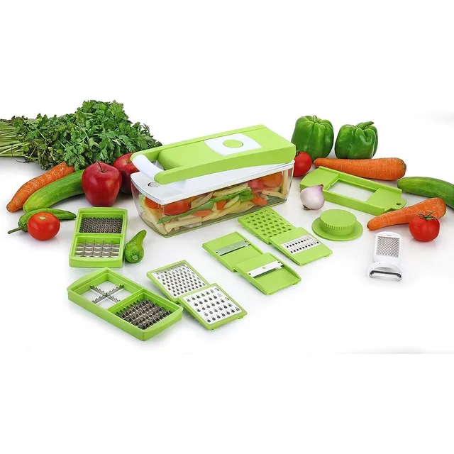 Todo En Uno  Picador De Verduras Multiusos De Acero Inoxida