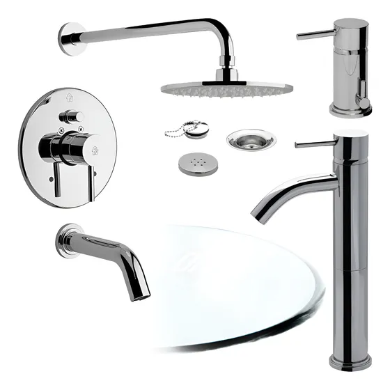 Griferia Fv Temple Lavatorio Vessel Bidet Bañera Ducha Cuota