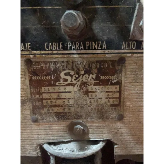Equipo De Soldadura Marca Sejer.