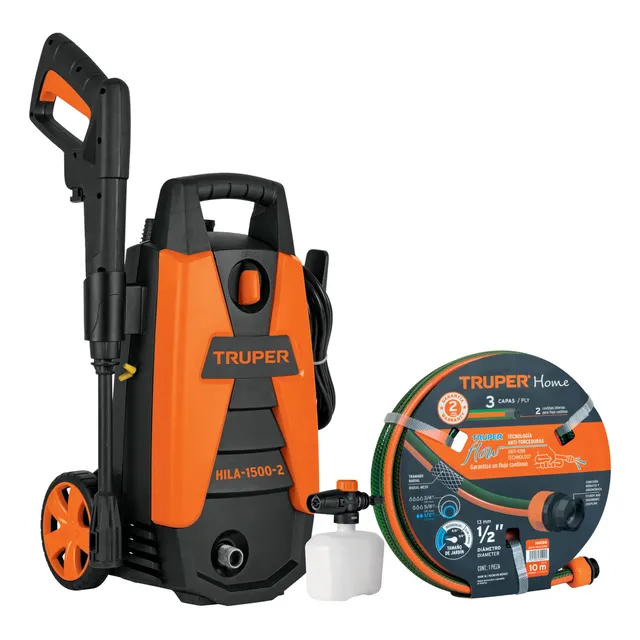Hidrolavadora Portátil Truper 1500 Psi + Manguera De 10m