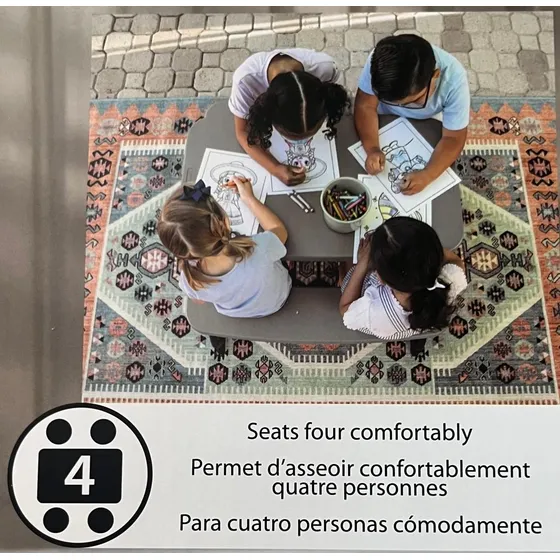 Mesa Picnic Infantil Plegable Gris Lifetime