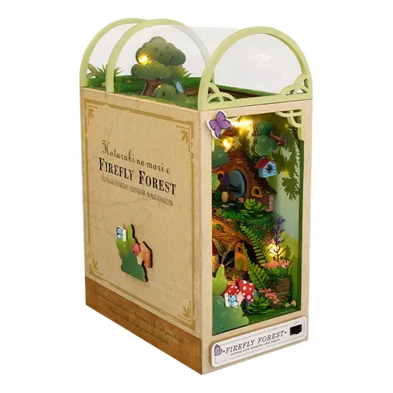Suporte De Livros De Madeira 3d Puzzle Diy Miniature House K
