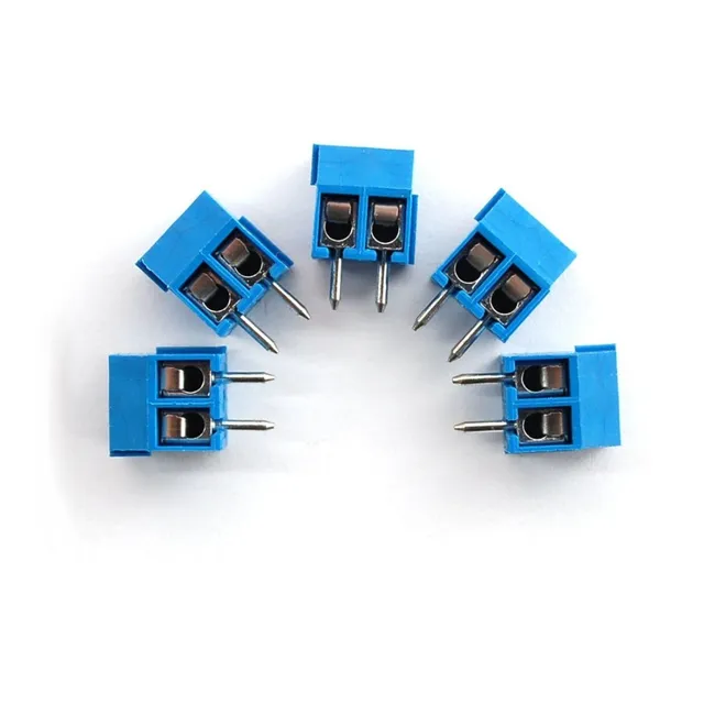 Pack 10 Bornera Cable 2 Borne Paso 5.08mm Nubbeo