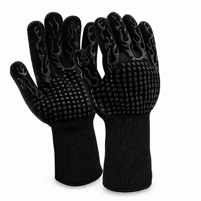 Guantes Parrilleros EOLAND Alta Temperatura para Horno Parrilla Asado BBQ
