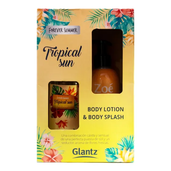 Body Splash Zoe Tropical Sun + Body Lotion
