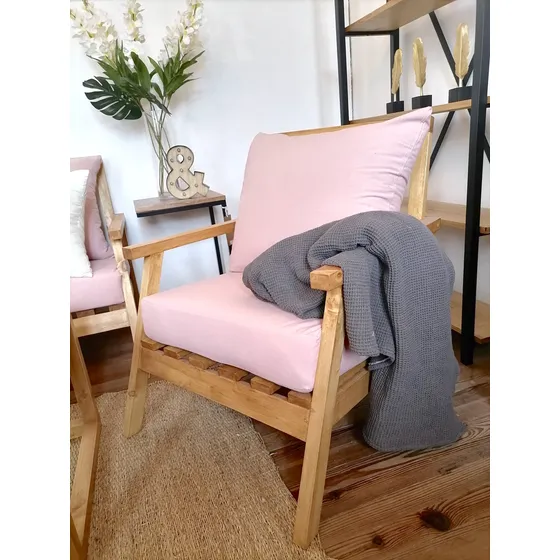 Sillon Nórdico Individual P Living Madera Tussor Gris