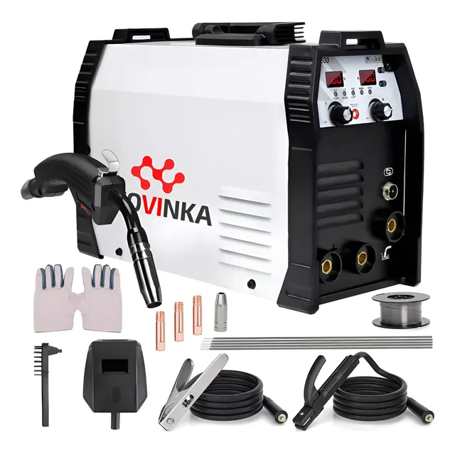 Soldadora Inverter 3 En 1 110v Mig/mma/tig Microalambre 300a