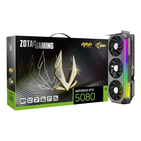 Tarjeta de vídeo Zotac Rtx 5080 Amp Extreme Infinity 16 GB Oc