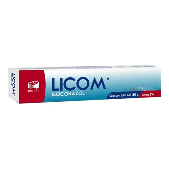 Licom Isoconazol Crema 1% Tubo Con 20 G Fragancia Sin Fragancia