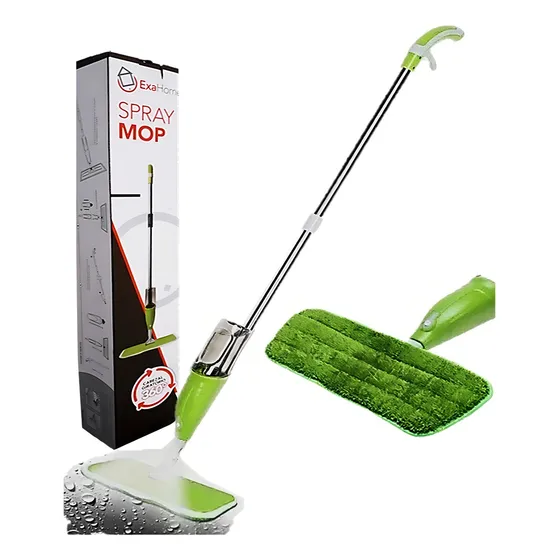 Trapeador Premium Exahome Con Dispenser De Jabon Spray Mop Color Verde lima