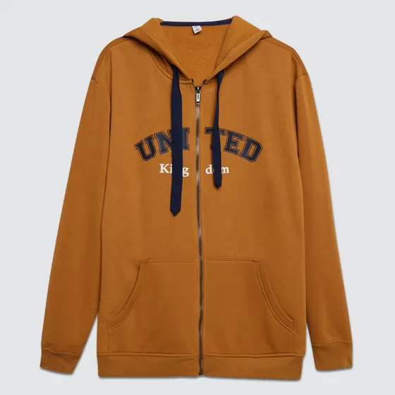 Hoodie Hombre Ostu  Amarillo Poliéster 60060304-10047