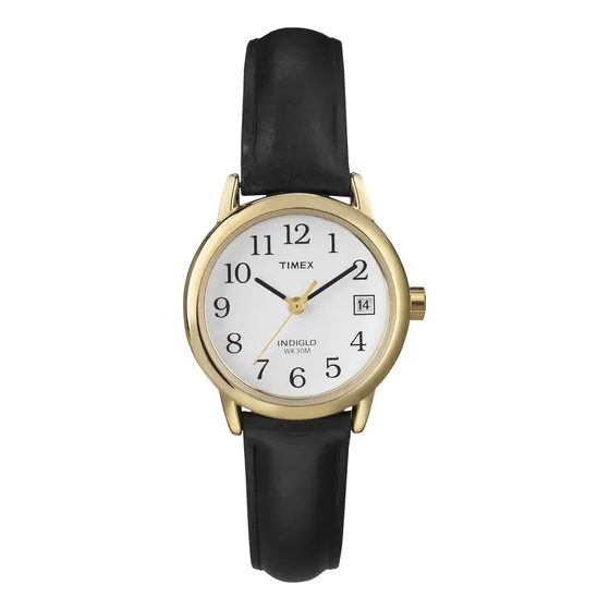 Reloj Timex Easy Reader De 25 Mm Para Mujer, Blanco Y Negro