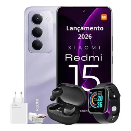 Xiaomi Redmi 15 Dual Sim 256gb 16gb Ram Celular 2026 Lilás