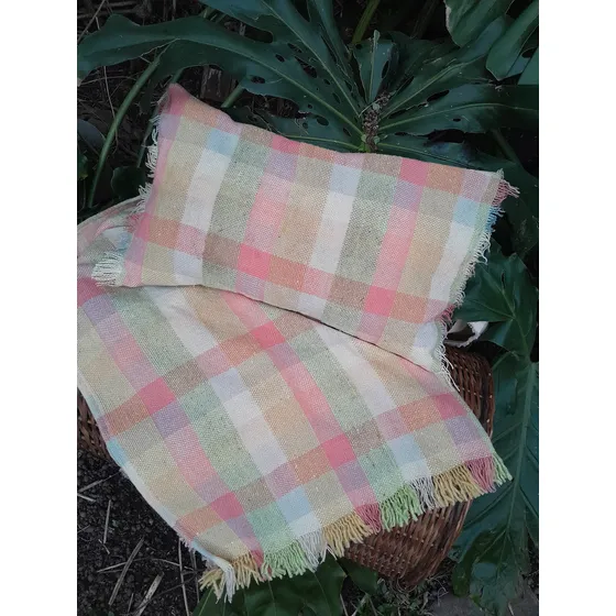 Set Camino De Mesa + 2 Fundas De Almohadon .telar