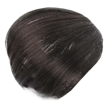 Flequillo Falso Para Mujer Postizo Pelo Sintético Cabello Color Negro
