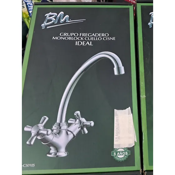 Llave De Fregadero Mono Mando Marca Bm Para Toda La Vida.