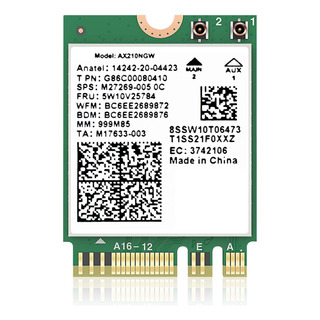 Placa De Rede Sem Fio Wifi 6e Ax210 Módulo Wifi M.2 5374mbps Placa De Rede Sem Fio Wifi 6e Ax210 Módulo Wifi M.2 5374mbps