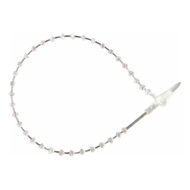 Precintos Loop Estriados Ajustables 13cm Transparente X1000