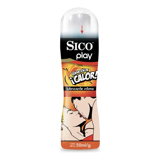 Sico® Play Lubricante Íntimo, Sensación de Calor de 50 ml