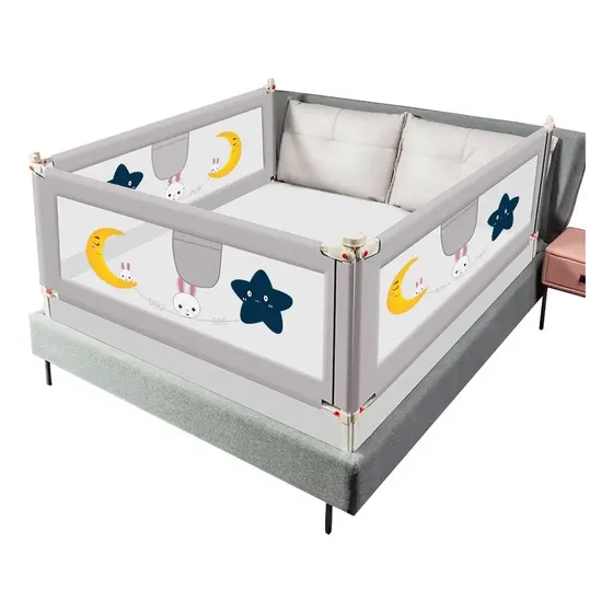 Baranda De Cama Seguridad Para Bebe Plegable 150-180cm