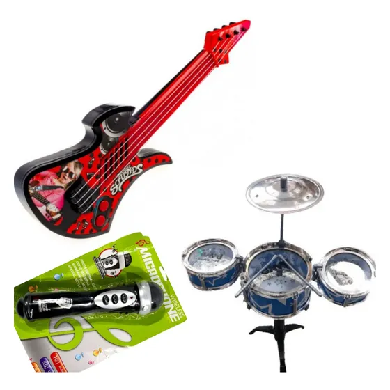 Combo Guitarra + Batería + Micrófono Super Divertido!