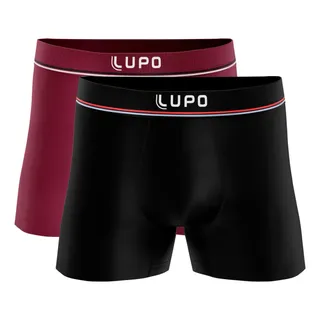 Kit 2 Cuecas Boxer Lupo Sem Costura Masculina Microfibra 436 Kit 2 Cuecas Boxer Lupo Sem Costura Masculina Microfibra 436