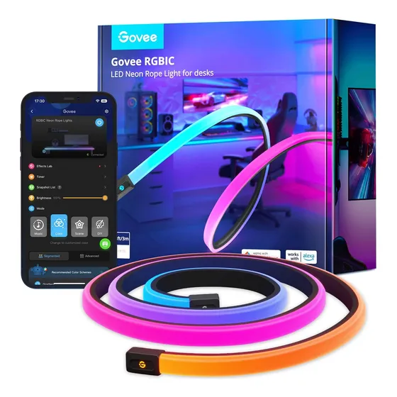 Luces Para Juegos Govee Rgbic Neon Rgbe De 3 M Con Razer Chr