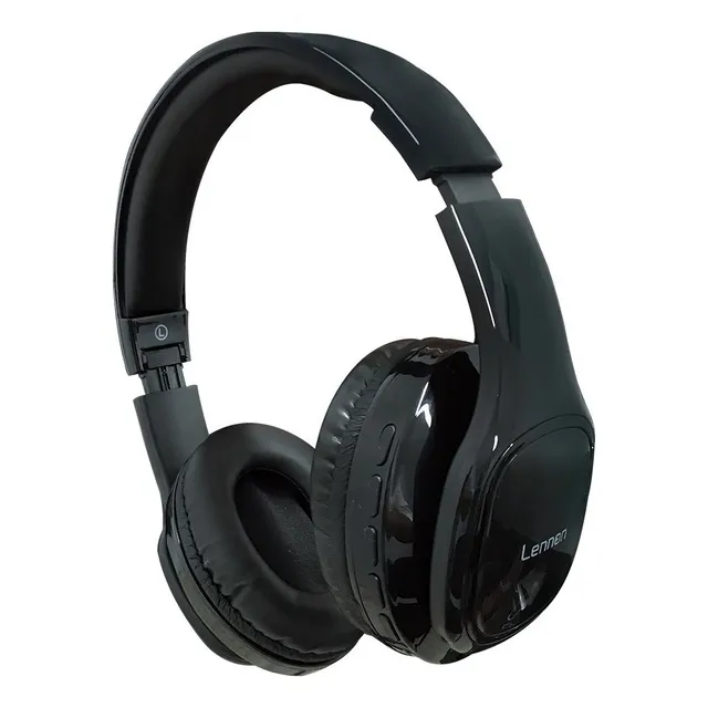 Audífonos Lennon Inalámbrico Bluetooth y Cable Jack 3.5mm Cable de Audio Desmontable Color Negro