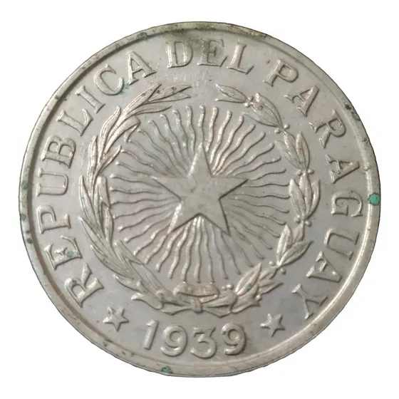 Paraguay - Moneda De 10 Pesos - 1939