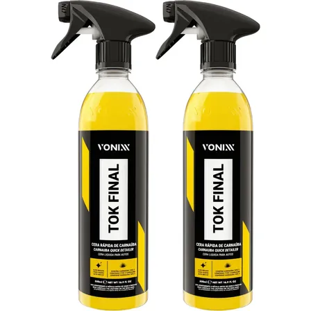 Cera Líquida Automotiva Carnaúba Tok Final Vonixx 500ml