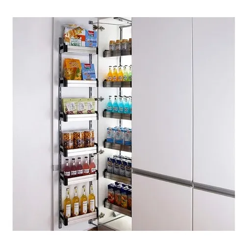 Despensa Vertical Movible Acero 5 Niveles - Mueble 45cms *h