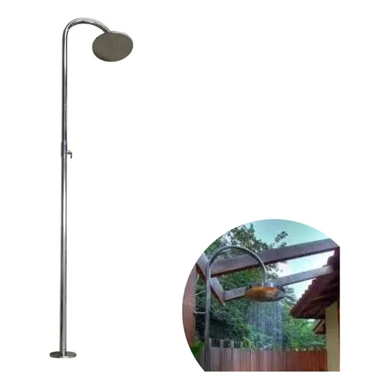 Ducha Chuveiro Inox Para Piscina Área Externa Havai