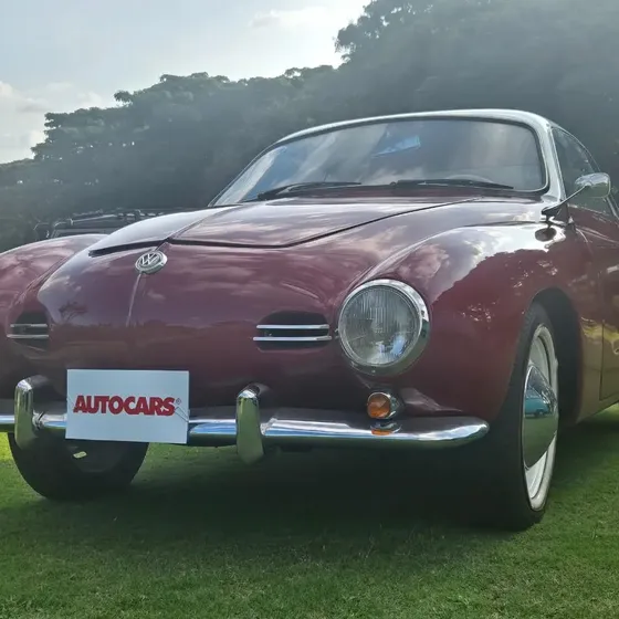 Vw Karman Ghia 1956 Placa Azul
