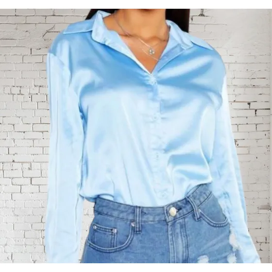 Blusas Satinadas De Dama