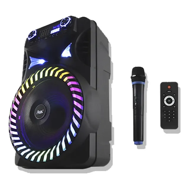 Bocina Bluetooth 15  Portatil Radio Fm Control Y Microfono 