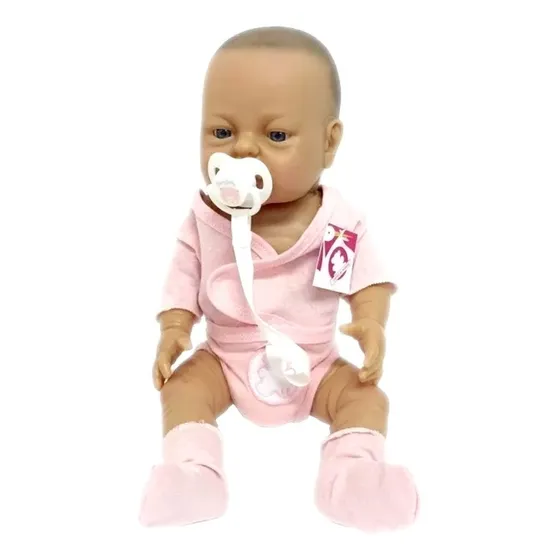 Bebe Muñeco Reborn + Chupete + Body + Pañal Parecen Reales