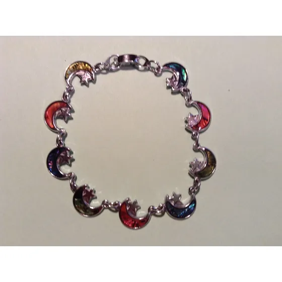 Concha Mar Este Brazalete Paua Luna Tan Lindo 7  Largo