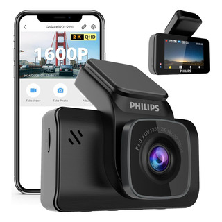 Cámara De Tablero Philips Phil-gs5101-p, Wifi, 1600p 135° Cámara De Tablero Philips Phil-gs5101-p, Wifi, 1600p 135°