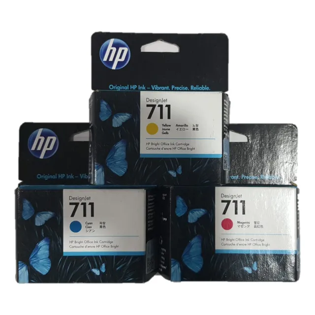 Trio De Cartuchos Hp 711 (cyan, Magenta Y Amarillo)